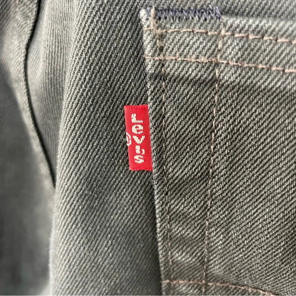Levi's 513 Straight Slim Fit Charcoal Gray Denim Jeans, 36 x 30